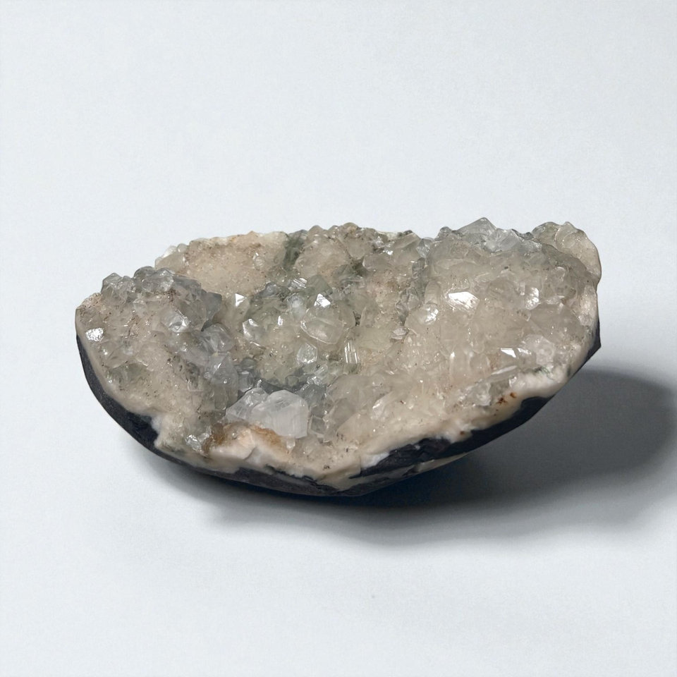 Quartz Druze with Cluster specimen, view 1 of 2