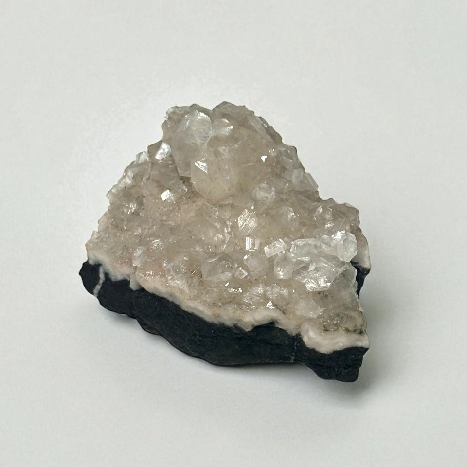 Calcite crystals specimen, view 1 of 3